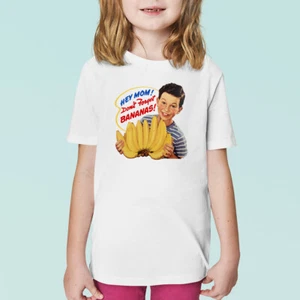Youth Unisex T-Shirt; Mom Don't Forget the Bananas XS - XL, Vintage Style - Picture 1 of 5