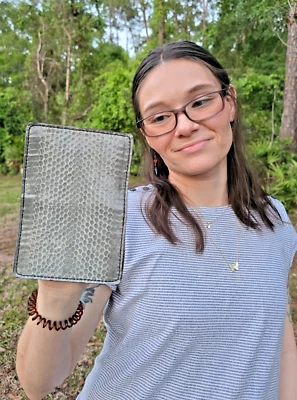 ЗЕЛЕНЫЙ Cobra кредитной карты чехол змея кожи ручной работы миллениал кредитной карты чехол новый - Изображение 1 из 4