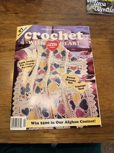 Leasure Arts Presents 1997 Crochet With HeartRed Heart Yarns - Picture 1 of 3