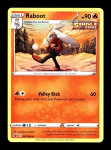 Pokemon Chilling Reign RABOOT 027/198 - Picture 1 of 1