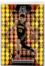 2022-23 Panini Mosaic Yellow Prizm Bogdan Bogdanovic Atlanta Hawks #90