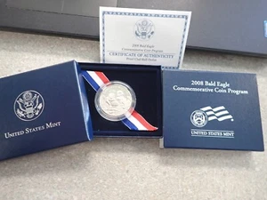 2008 Bald Eagle Commemorative Proof Half Dollar in Original Box w/COA - Picture 1 of 3