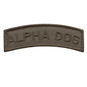 Alpha Dog Schulterlasche Ranger grün bestickt US Army Touch Verschluss Patch - Bild 1 von 2
