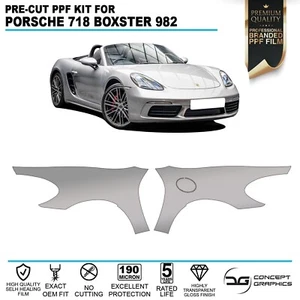 Pellicola Protettiva Vernice Full Wings Stone Chip Guard PPF Porsche 718 Boxster 982 - Foto 1 di 4