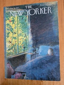 NEW YORKER - COVER ONLY - July 16, 1955 - GARRETT PRICE - Birds Outside Bedroom - Picture 1 of 2
