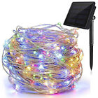 Solar Copper Powered Wire Lamp 50 100 LED 5M10M Copper Wire Xmas String Light
