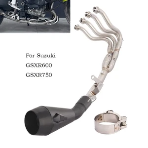 For Suzuki GSXR 600 GSXR 750 2011-2025 Exhaust Header Pipe Black Mufflers System - Bild 1 von 15