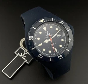 Neu mit Etikett Spielzeuguhr Jelly Datum Zifferblatt blau Silikon Unisex Armband Sportuhr - Bild 1 von 8