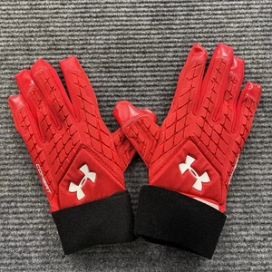 Under Armour NCAA UMD Team Combat FF Rot/Weiß X-Large Fußball Handschuhe Neu - Bild 1 von 4