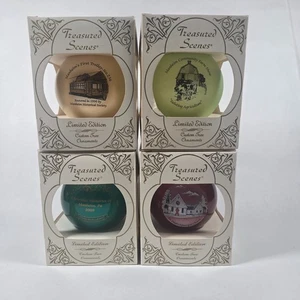Lot 4 Treasured Scenes Manheim PA ornaments – trolley, farm show & church - Bild 1 von 16
