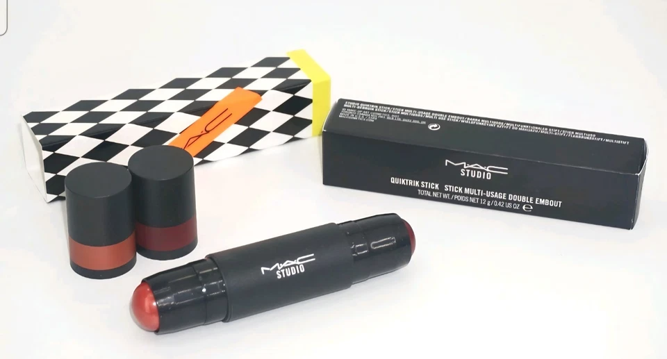 MAC Studio Quiktrik Stick Multi Usage All Aflush/Here You Go 0.42 oz NEW BOX - Image 1 of 4