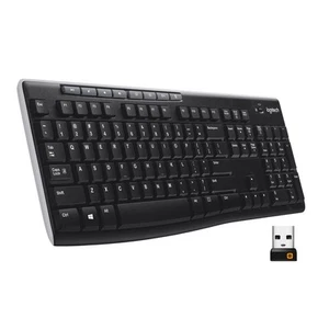Logitech K270 Wireless Keyboard for Windows, QWERTZ German Layout - Black - Picture 1 of 8