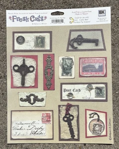 Fresh Cuts Rebecca Sower VINTAGE KEYS TO THE PAST DIE CUTS EPHEMERA FC003 * - Picture 1 of 1