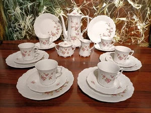 TIRSCHENREUTH Baronesse Kirschblüte - edles 21 tlg. Kaffeeservice / 6 Pers. - Picture 1 of 11