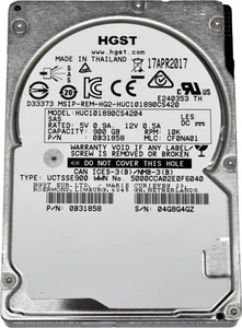 HGST 900GB 2.5" 10K 12G SAS HDD HUC101890CS4204 0B31858 512 Bytes Server Storage - Bild 1 von 6