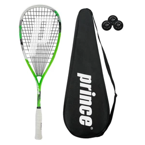 Raqueta de squash Prince Pro Beast 750 Powerbite, cubierta y bolas de squash - Imagen 1 de 3