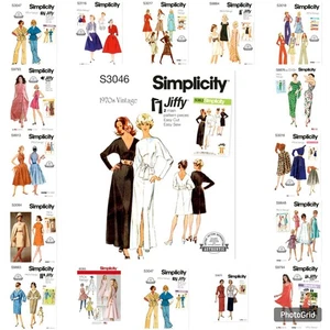 SIMPLICITY Schnittmuster Vintage Misses Mantel, Kleid, Rock, Top, Umhänge BLITZPREIS - Bild 1 von 121