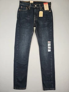 Jeans Levi's para hombre talla 29x30 azul 510 ajustados elásticos tiro medio lavado oscuro nuevos con etiquetas - Imagen 1 de 6