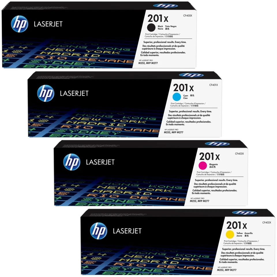 Original HP 201X Patronen XL Color LaserJet Pro M 252 270 274 277 n dw d Series - Bild 1 von 1