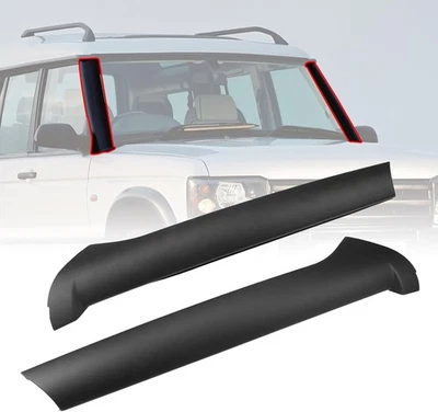 Pair Windscreen Pillar Moldings & Rivets For Land Rover Discovery 1999-2004 Foto 1 de 4