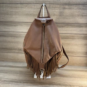 Rebecca Minkoff Brown Leather Fringe Julian Backpack - Picture 1 of 7