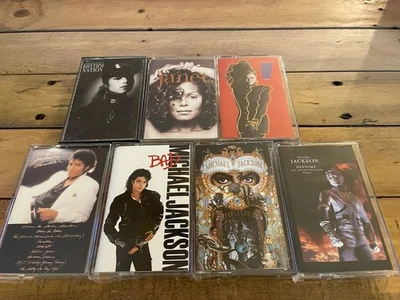 Michael Jackson 8 cassette LOT  Thriller Bad Dangerous History Janet velvet rope Foto 1 de 4