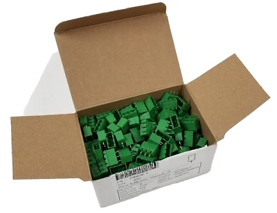 200 TE Buchanan 796636-3 3 Position PCB Terminal Block 5.08mm 16A 30-12AWG  NEW - Image 1 of 4