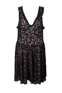 Trixxi Black Sleeveless Lace A-Line Dress 22W - Picture 1 of 3
