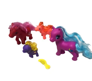 Lote de 5 réplicas de juguetes para niñas de vinilo mezclado MLP ponies peine 3,5 pulgadas-2 pulgadas My Little Pony - Imagen 1 de 7