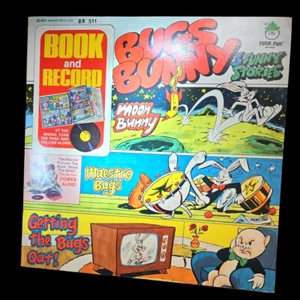 Bugs Bunny Book & Record LP Album 1975 Peter Pan Records - Imagen 1 de 2