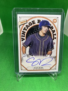 Sean Roby 2023 Onyx Vintage Auto Blue Ink Autograph 