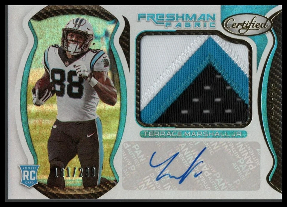 2021 Panini Certified Terrace Marshall Jr Rookie Auto /299 #218 Panthers - Image 1 of 1