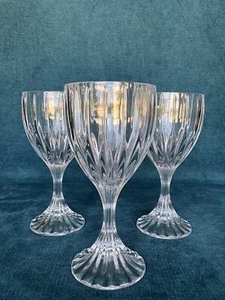 MIKASA CRYSTAL "PARK LANE" WINE GLASSES 6 3/8" SET OF 3 - Bild 1 von 4