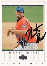 HEATH BELL SIGNED AUTO'D 2003 UPPER DECK 40 MAN CARD #936 NEW YORK METS PADRES