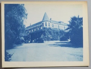 Foto vintage de hotel Lake Elsinore Lake View de la década de 1920 con tinte azul CA (21051703R) - Imagen 1 de 2