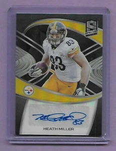 HEATH MILLER - STEELERS - 2021 SPECTRA - HYPER PRIZM AUTO #'d 02/35 - KILLER! - Picture 1 of 2