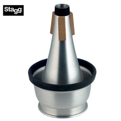 Silencio de copa Stagg MTR-C3A todo aluminio para trompetas Foto 1 de 2