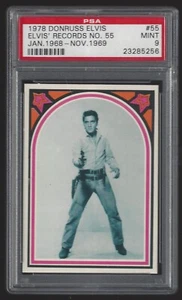 1978 Donruss Elvis #55 Elvis' Records Jan.1968-Nov.1969 PSA 9 Mint 23285256 - Picture 1 of 2