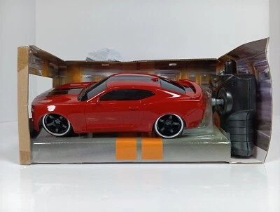 JADA BIGTIME Muscle 2016 Chevy Camarro SS Turbo Boost R/C Car  2.4 GHz Red Used - Image 1 of 4