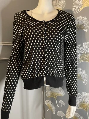 Suéter Max Edition Mujer Talla LP Negro, Lunares, Reversible Manga Larga Foto 1 de 4