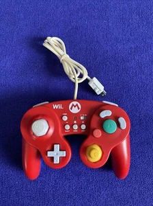 Hori Nintendo Wii / Wii U Red Mario GameCube Controller WIU-075 Tested & Working - Picture 1 of 7