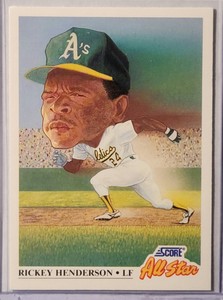 1991 Score Rickey Henderson All Star card #397