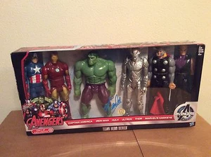 SIGNED Stan Lee Marvel Avengers Ultron Titan Hero Series 6 Figure Set Target New - Picture 1 of 10