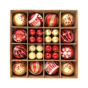 Black Friday Deals 2022! Christmas Balls, 44Pcs Red & Gold Christmas Balls Hang - Picture 1 of 12