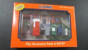 NIB, Lionel, 24197 City Accessory Pack, Pewter Hand Painted - Picture 1 of 3