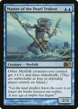 MTG 1x MASTER OF THE PEARL TRIDENT Core Set 2013 M13 LP Shipped with Tracking