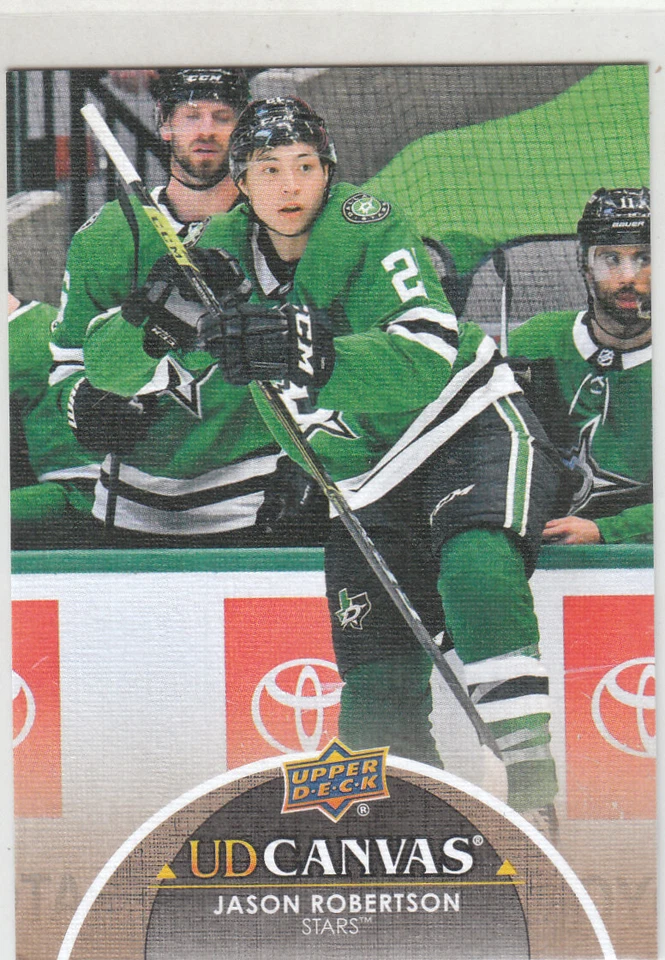 2021-22  Upper Deck Series 2 UD Canvas #C147 Jason Robertson- Dallas Stars  - Image 1 of 1