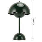 (Dark Green)Modern Flower Art Design Touch Dimming Led Table Lamp 3 Color