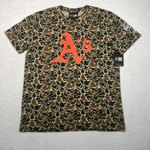 New Era MLB Oakland A’s Camo cotton Baseball T-shirt NWT Men Large - Picture 1 of 6