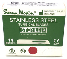 Swann-Morton #14 Sterile R Surgical Blades Stainless Steel [Individually Packed]
